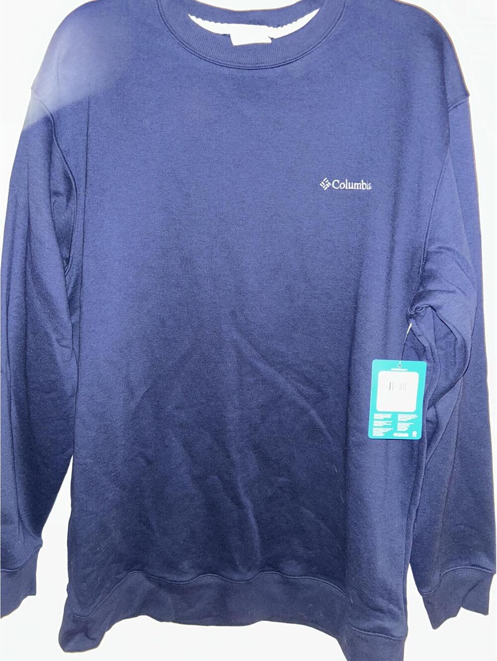 Columbia Men’s Crew Neck Navy Blue Sweatshirt Brand New with Tags Size XLarge